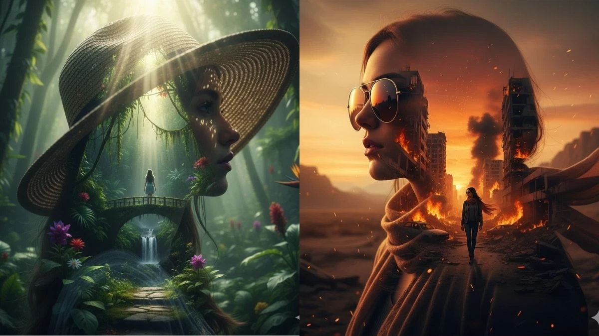 10 Gemini AI Photo Editing Prompts for Girls – Copy & Paste to Create Dreamy Cinematic Double Exposure Portraits