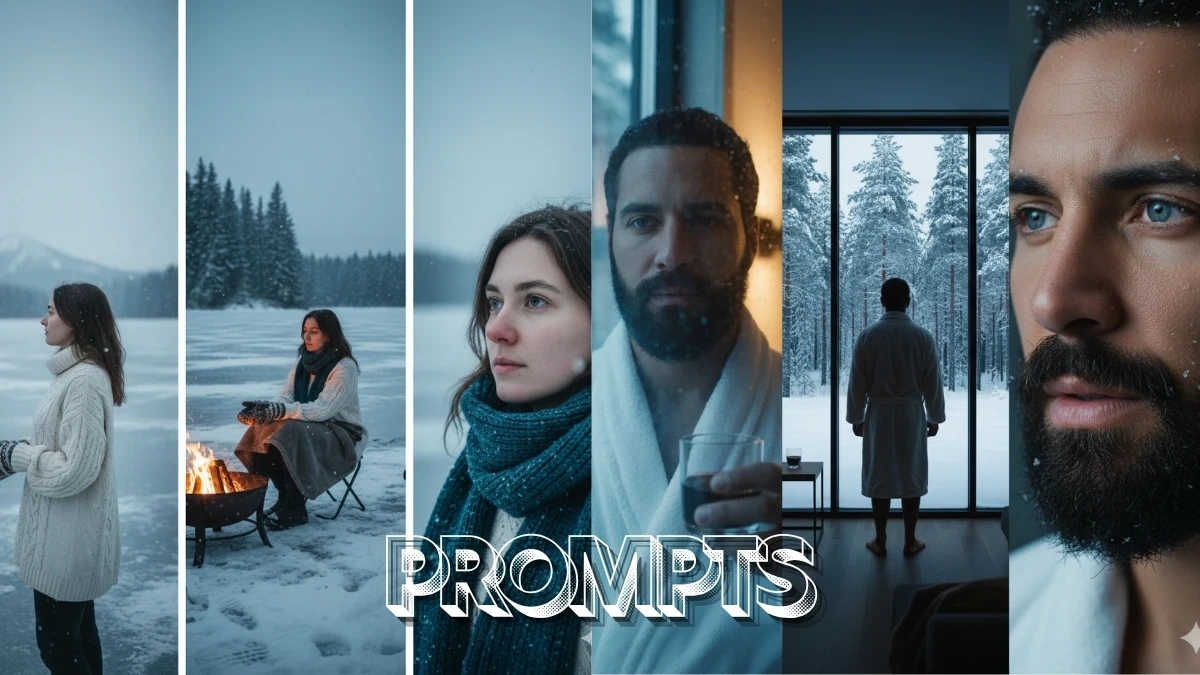 10 Qwen AI Photo Editing Prompts for Boys to Create Stunning Cinematic Winter Landscape Collages