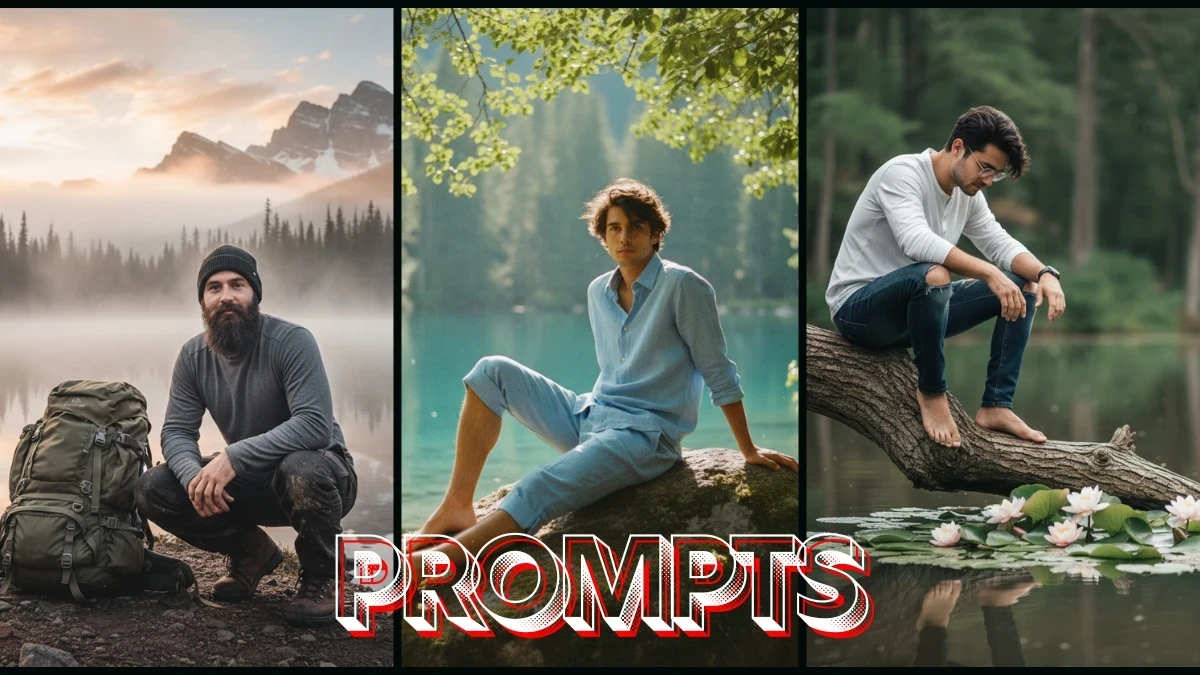 13 Free ChatGPT AI Photo Editing Prompts for Men to Create Dreamy, Cinematic, Ultra-Realistic Lake Portraits