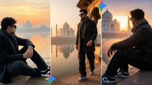 15 Google Gemini AI Photo Editing Prompts for Men to Create Ultra-Realistic Golden Hour Taj Mahal Portraits