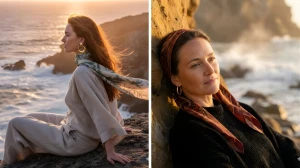 5 MidJourney AI Photo Editing Prompts for Girls to Create Stunning Editorial Fashion Portraits in Golden Hour Light