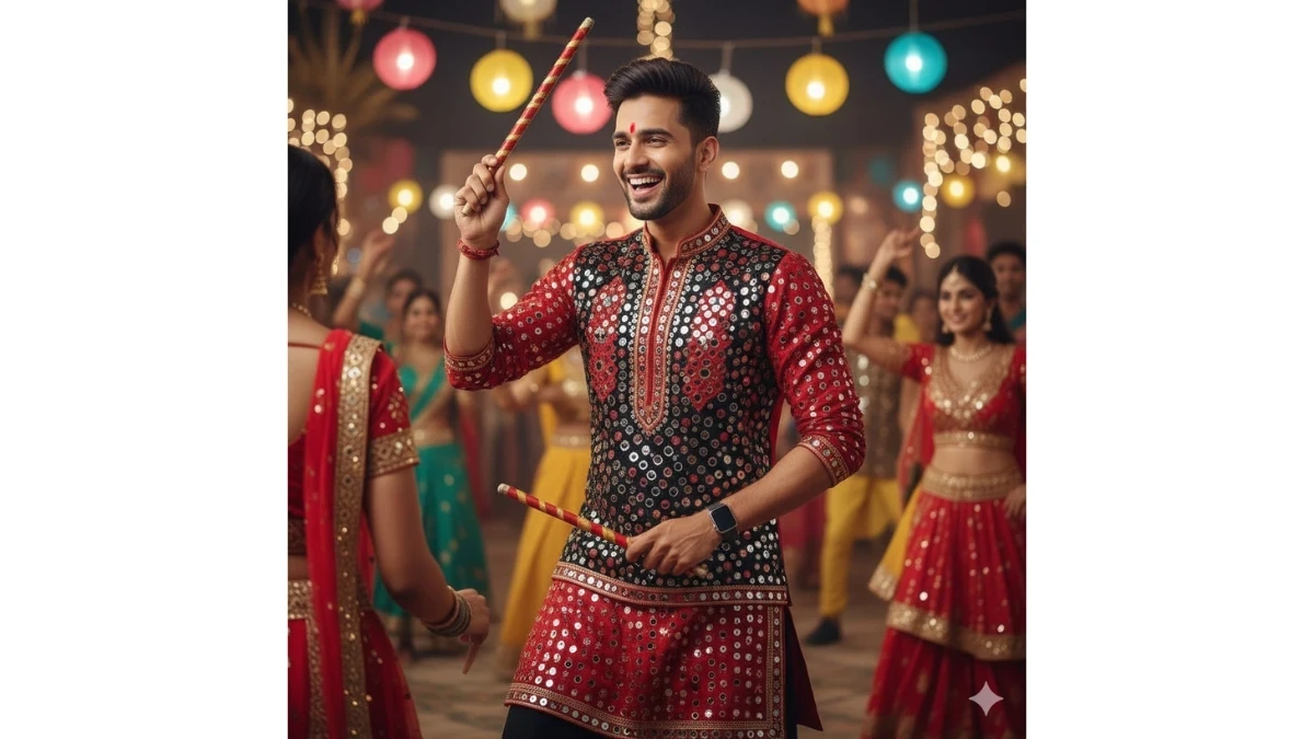 Google Gemini AI Photo Editing Prompts to Craft a Stunning Dandiya Night Look This Navratri image