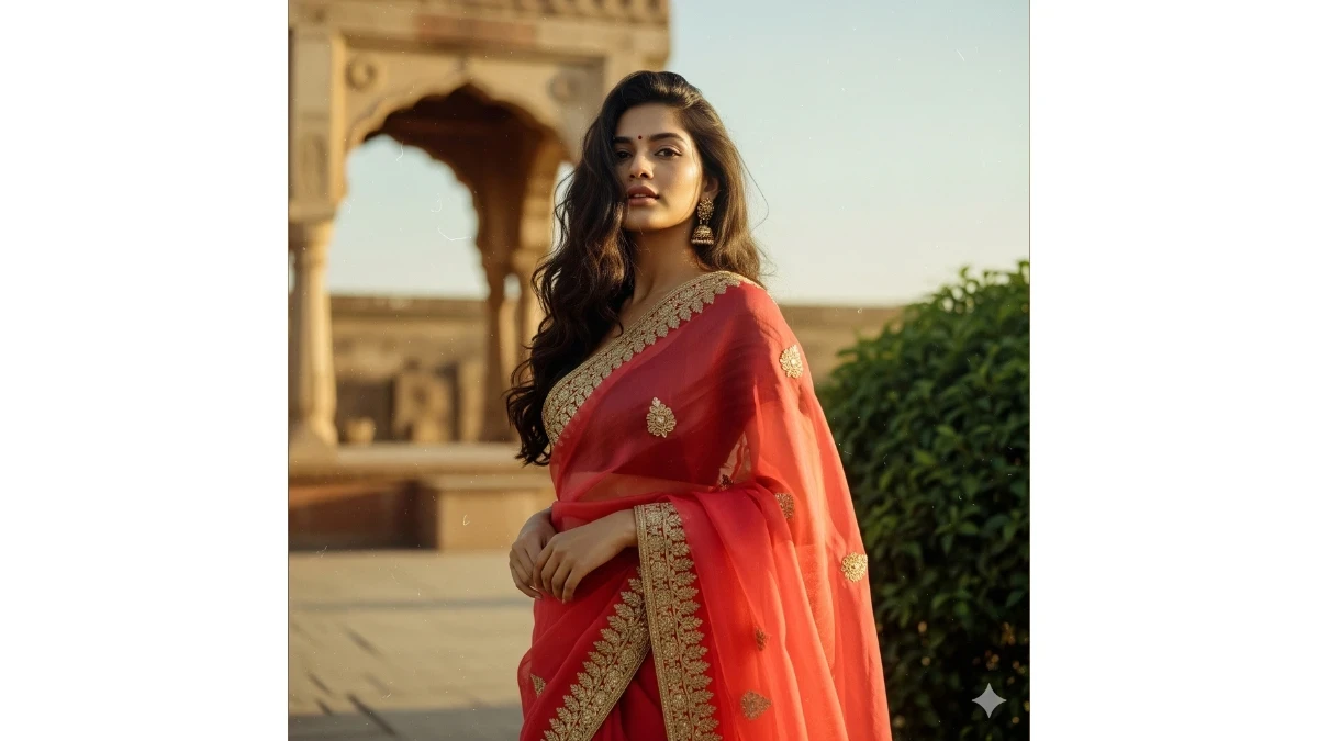 Transform Your Selfie into a Bollywood Red Saree Look with Gemini AI Photo Editor: Easy Prompts for Girls Transform Your Selfie into a Bollywood Red Saree Look with Gemini AI Photo Editor: Easy Prompts for Girls image