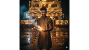 20 Instagram-Trending Google Gemini AI Diwali Photo Editing Prompts for Boys to Create Retro 4K Portraits image