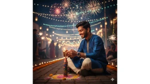 20 Instagram-Trending Google Gemini AI Diwali Photo Editing Prompts for Boys to Create Retro 4K Portraits image