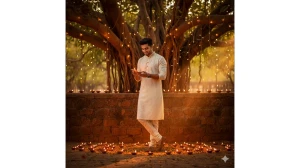 20 Instagram-Trending Google Gemini AI Diwali Photo Editing Prompts for Boys to Create Retro 4K Portraits image
