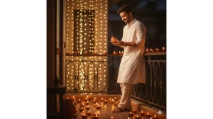 20 Instagram-Trending Google Gemini AI Diwali Photo Editing Prompts for Boys to Create Retro 4K Portraits image