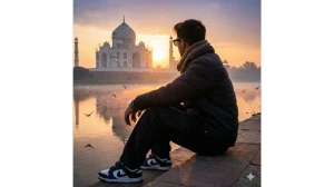 15 Google Gemini AI Photo Editing Prompts for Men to Create Ultra-Realistic Golden Hour Taj Mahal Portraits image
