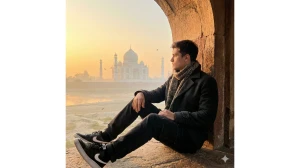 15 Google Gemini AI Photo Editing Prompts for Men to Create Ultra-Realistic Golden Hour Taj Mahal Portraits image