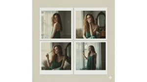 Gemini AI Retro Photo Editing Prompts for Girls to Create Polaroid-Style Portraits image