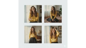Gemini AI Retro Photo Editing Prompts for Girls to Create Polaroid-Style Portraits image