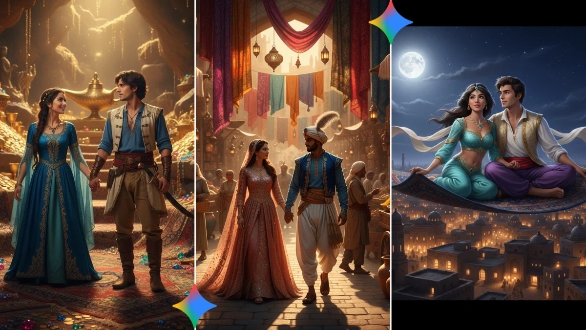 5 Gemini AI Arabian-Style Photo Editing Prompts for Couples to Create Magical, Exotic Portraits