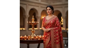 5 Gemini AI Diwali Photo Editing Prompts for Girls to Create 90s-Inspired AI Portraits for Diwali 2025 image