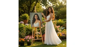 7 Gemini AI Photo Editing Prompts for Girls to Create 8K Real-Life Painting Portraits Where Art Meets Reality image