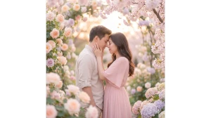 5 Gemini AI Photo Editing Prompts for Couples: Create Stunning Romantic Forehead-Touch Love Photos with Trending AI Effects image