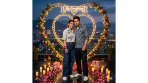 10 Google Gemini AI Photo Editing Prompts for Couples to Create Cinematic, Ultra-Realistic Heart-Frame Love Portraits image