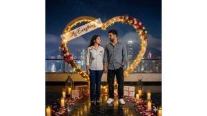 10 Google Gemini AI Photo Editing Prompts for Couples to Create Cinematic, Ultra-Realistic Heart-Frame Love Portraits image