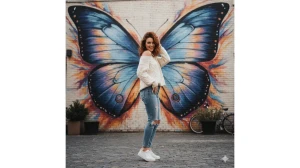 10 Viral Google Gemini AI Photo Editing Prompts for Girls to Create Stunning Butterfly-Wing Portraits image