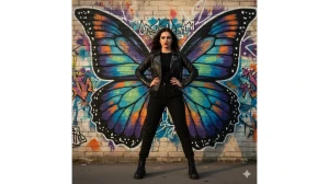 10 Viral Google Gemini AI Photo Editing Prompts for Girls to Create Stunning Butterfly-Wing Portraits image