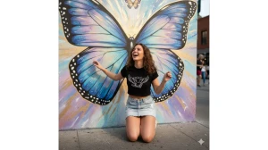 10 Viral Google Gemini AI Photo Editing Prompts for Girls to Create Stunning Butterfly-Wing Portraits image