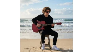 10 Google Gemini AI Photo Editing Prompts for Boys to Create Ultra-Realistic Beach Guitar Portraits image