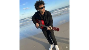 10 Google Gemini AI Photo Editing Prompts for Boys to Create Ultra-Realistic Beach Guitar Portraits image
