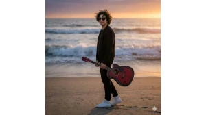 10 Google Gemini AI Photo Editing Prompts for Boys to Create Ultra-Realistic Beach Guitar Portraits image