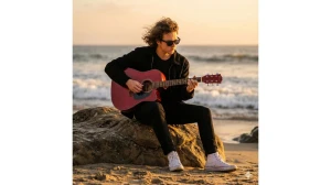 10 Google Gemini AI Photo Editing Prompts for Boys to Create Ultra-Realistic Beach Guitar Portraits image