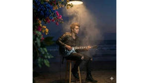 10 Google Gemini AI Photo Editing Prompts for Boys to Create Ultra-Realistic Beach Guitar Portraits image