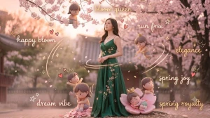 Trending Chibi Cartoon Style Girls AI Photo Editing Prompts 2026 image