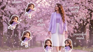 Trending Chibi Cartoon Style Girls AI Photo Editing Prompts 2026 image